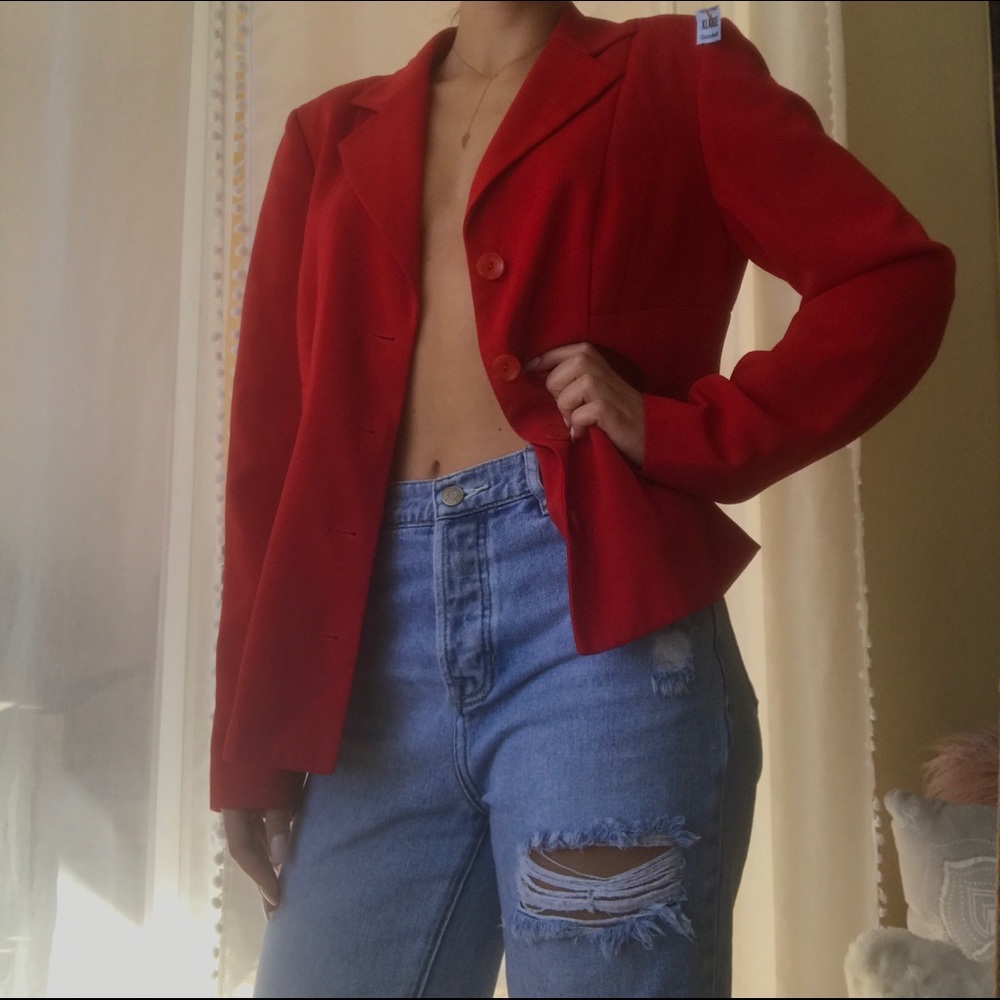 Red blazer